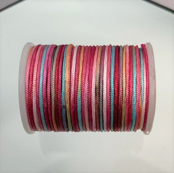 0.70mm Dyed Polyester Braided Jewelry Cord - 7 Yard Spool (CORD7)  freeshipping - Beads and Babble