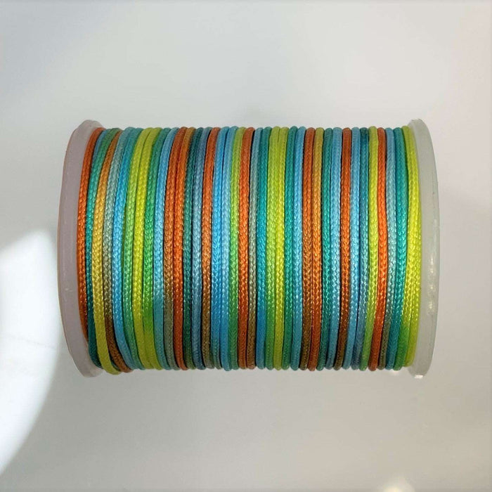 0.70mm Dyed Polyester Braided Jewelry Cord - 7 Yard Spool (CORD8)  freeshipping - Beads and Babble
