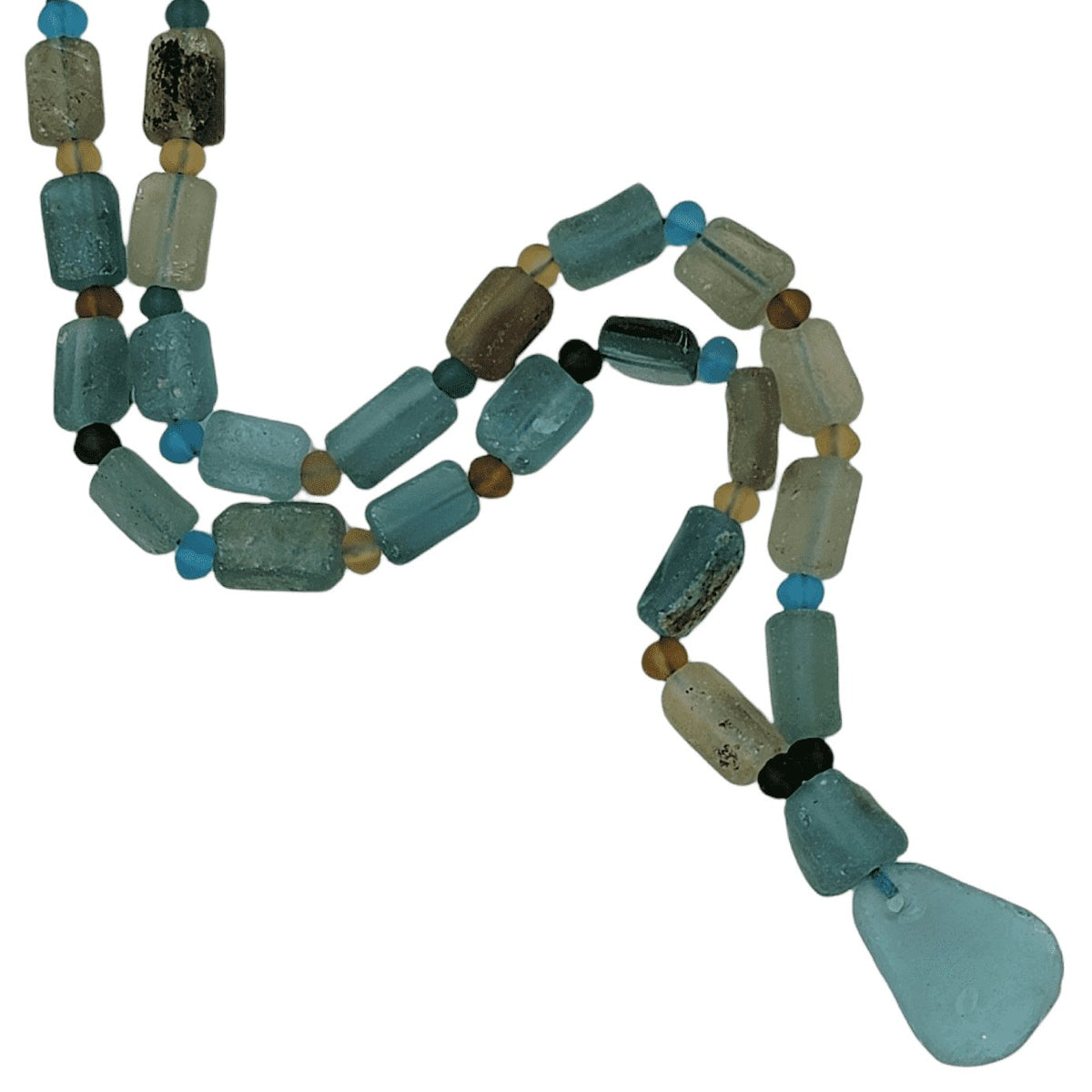 Strand of Roman Glass Beads, Coins