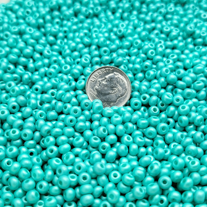 6/0 Matte Opaque Light Red Czech Glass Seed Beads 20 Grams (6CS315