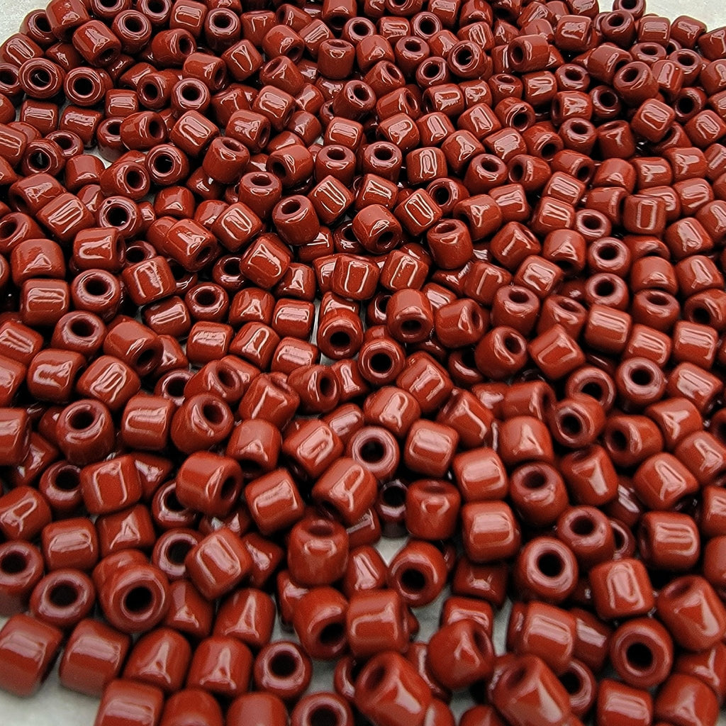 5mm Opaque Color Mixed Czech Glass Tube Beads 20 Grams (TT11)