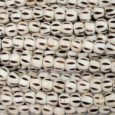 Assorted Bone Beads 130 pcs Hand Carved for Jewelry Making, Crafts, Large  Natural African Beads, Native American and Indian Bead Supplies, Buffalo
