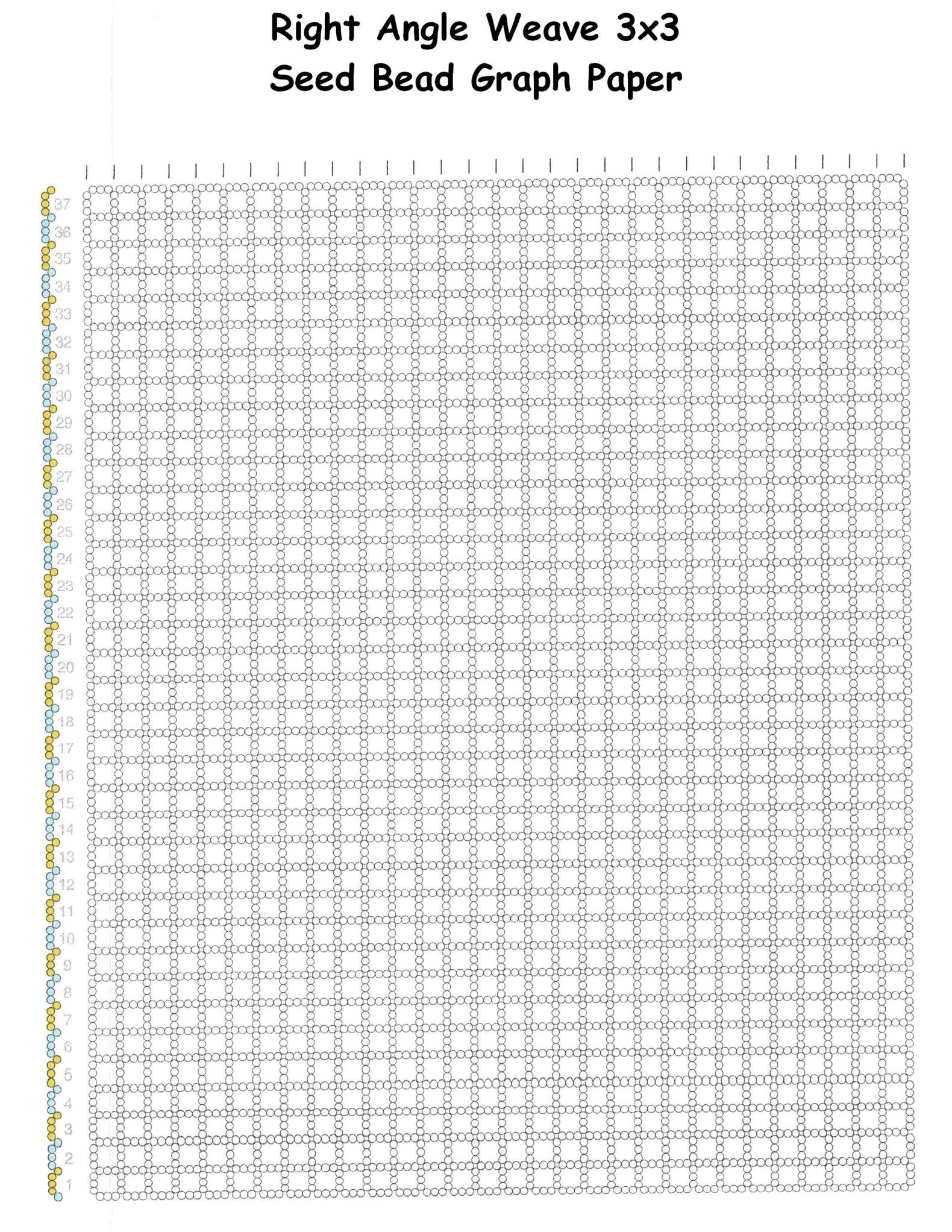 9 Free Printable Seed Bead Graph Paper– Beads and Babble