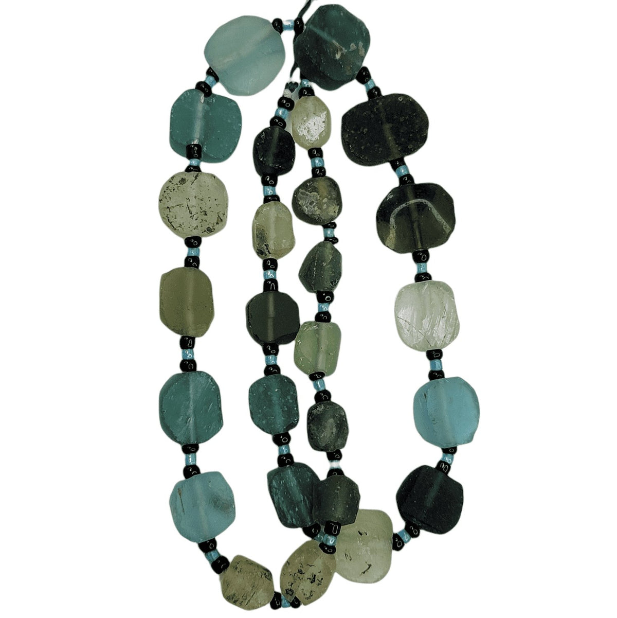 Strand of Roman Glass Beads, Coins